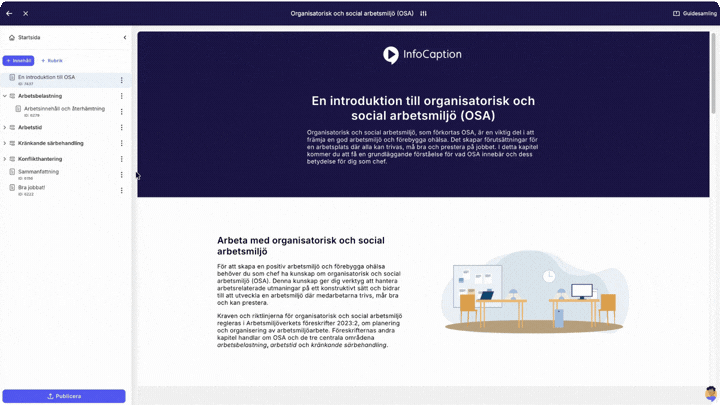 Assemble to courses and guide collections by adding the right guide id